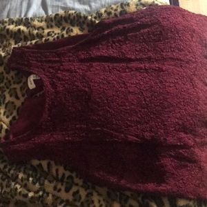 Cute Burgundy Top